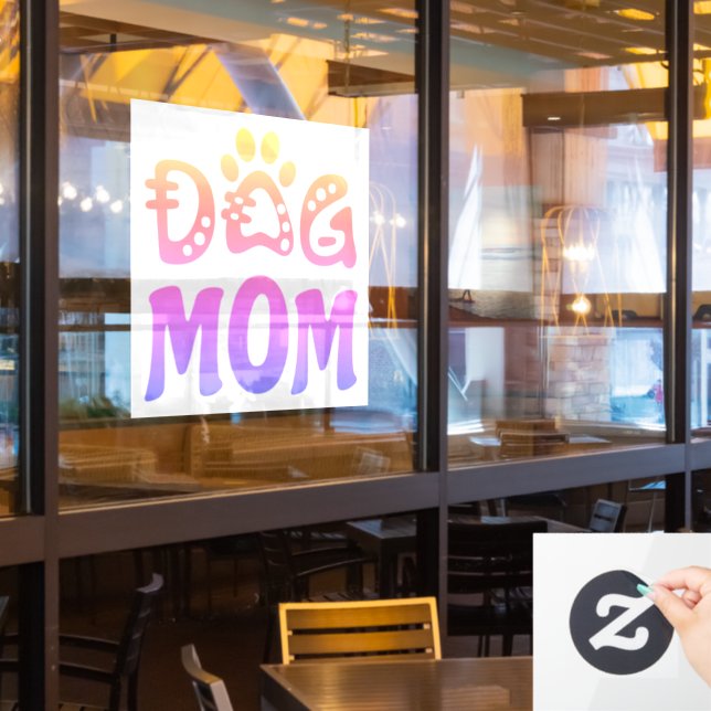 Autocollant Pour Fenêtre Dog (Fenêtre du restaurant)