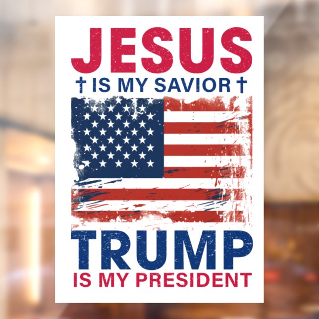 Autocollant Pour Fenêtre Donald Trump (Feuille 2)