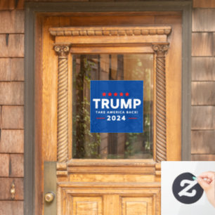 Autocollant Pour Fenêtre Donald Trump 2024 et l'Amérique