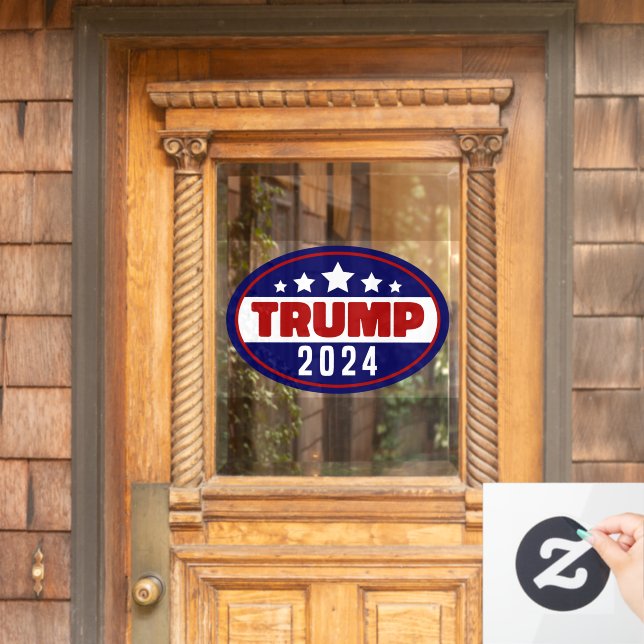 Autocollant Pour Fenêtre Donald Trump 2024 redonne l'élection américaine (Porte d'accueil)