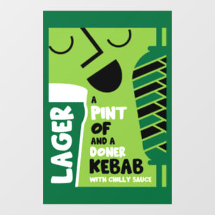 Autocollant Pour Fenêtre Doner Kebab