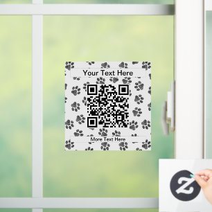 Autocollant Pour Fenêtre Doodle Paws, Pattes de Chien, Pattes de Chat, Patt