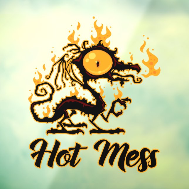 Autocollant Pour Fenêtre Dragon Crise Mess Hot Mess (Feuille 3)