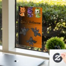Dragons effrayants mignons pour Halloween en adhés