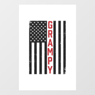 Autocollant Pour Fenêtre Drapeau américain vintage vector design patriotiqu