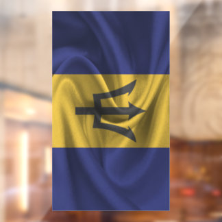 Autocollant Pour Fenêtre Drapeau Barbade