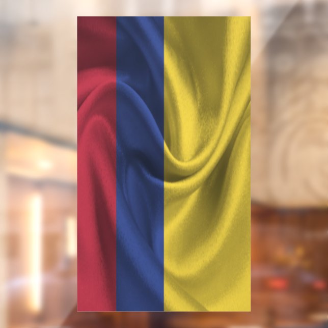 Autocollant Pour Fenêtre Drapeau Colombie (Feuille 2)