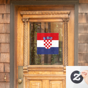 Autocollant Pour Fenêtre Drapeau de Croatie