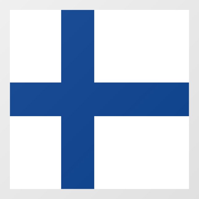 Autocollant Pour Fenêtre Drapeau de Finlande (Feuille)