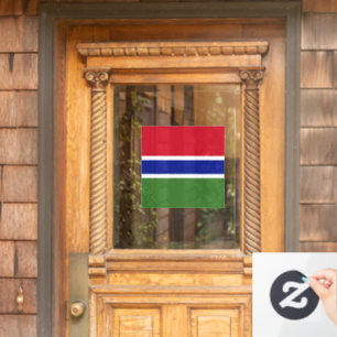 Autocollant Pour Fenêtre Drapeau de Gambie