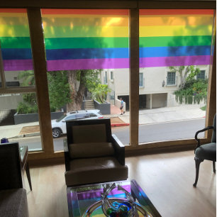 Autocollant Pour Fenêtre Drapeau de la fierté couleurs rayures fenêtre grip