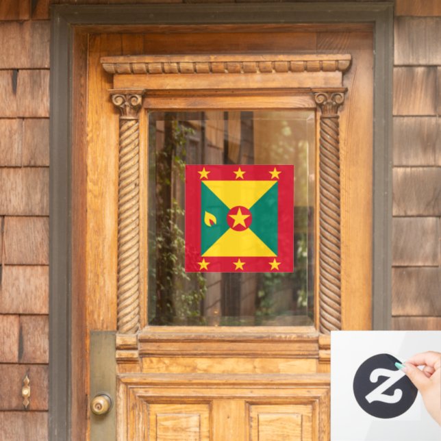 Autocollant Pour Fenêtre Drapeau de la Grenade (Porte d'accueil)