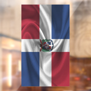 Autocollant Pour Fenêtre Drapeau de la République Dominicaine