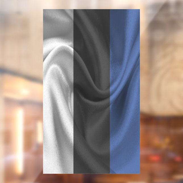 Autocollant Pour Fenêtre Drapeau de l'Estonie (Feuille 2)