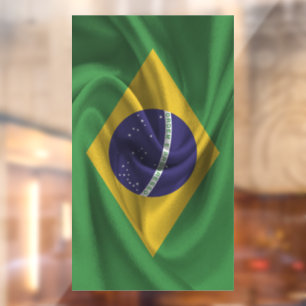 Autocollant Pour Fenêtre Drapeau du Brésil