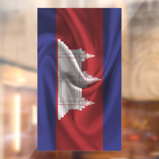 Autocollant Pour Fenêtre Drapeau du Cambodge