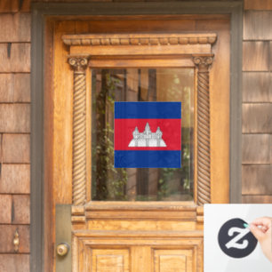 Autocollant Pour Fenêtre drapeau du Cambodge