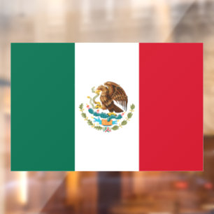Autocollant Pour Fenêtre Drapeau du Mexique, Drapeau de la République mexic