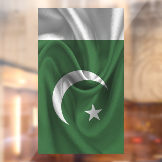 Autocollant Pour Fenêtre Drapeau du Pakistan (Feuille 2)