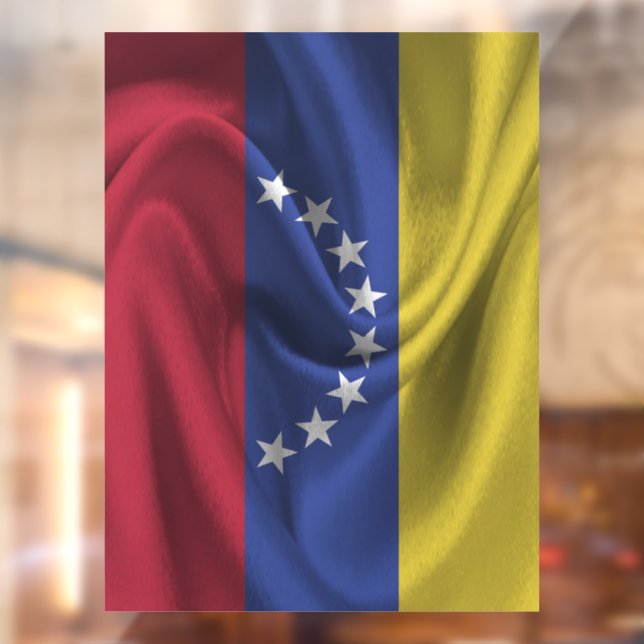 Autocollant Pour Fenêtre Drapeau du Venezuela (Feuille 2)