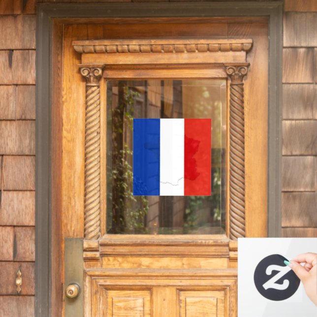 Autocollant Pour Fenêtre drapeau français (Porte d'accueil)