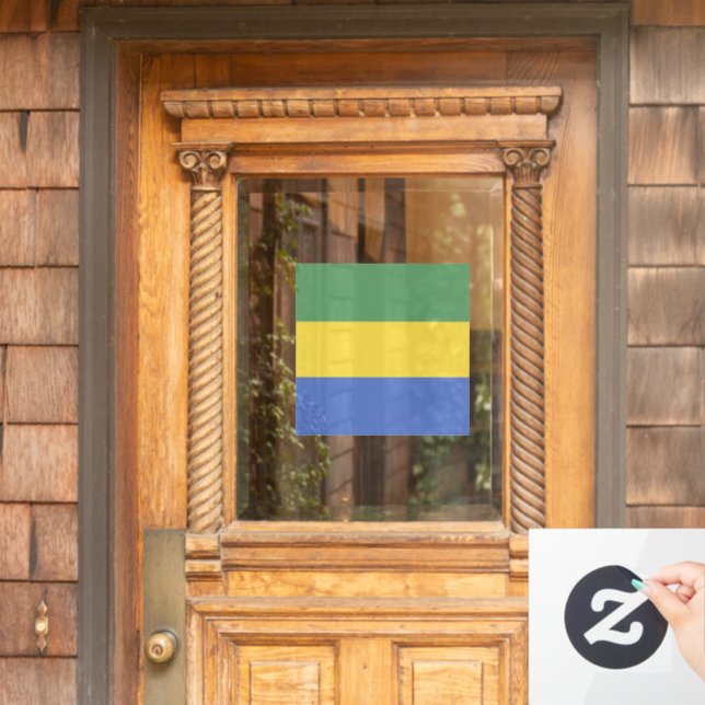 Autocollant Pour Fenêtre Drapeau Gabon (Porte d'accueil)