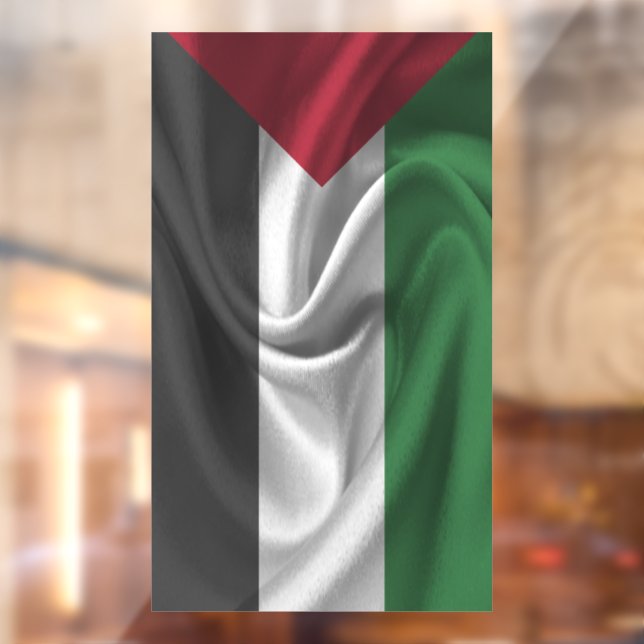 Autocollant Pour Fenêtre Drapeau palestinien (Feuille 2)