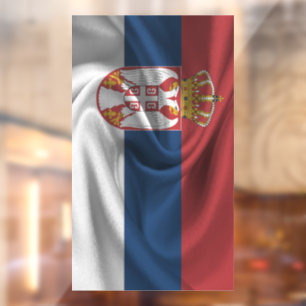 Autocollant Pour Fenêtre Drapeau Serbie