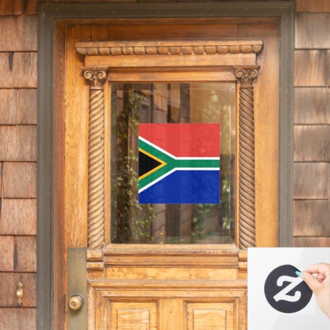 Autocollant Pour Fenêtre drapeau sud-africain (Porte d'accueil)