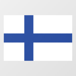 AUTOCOLLANT POUR FENÊTRE DRAPEAU SUOMI FINLAND