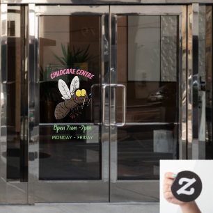 Autocollant Pour Fenêtre Drôle dessin animé d'insecte de la mouche à cheval