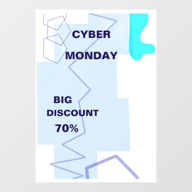 Autocollant Pour Fenêtre E-commerce Cyber Monday Deal (Feuille)