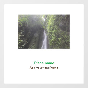 Autocollant Pour Fenêtre eau océan plage photo ajouter nom texte place été