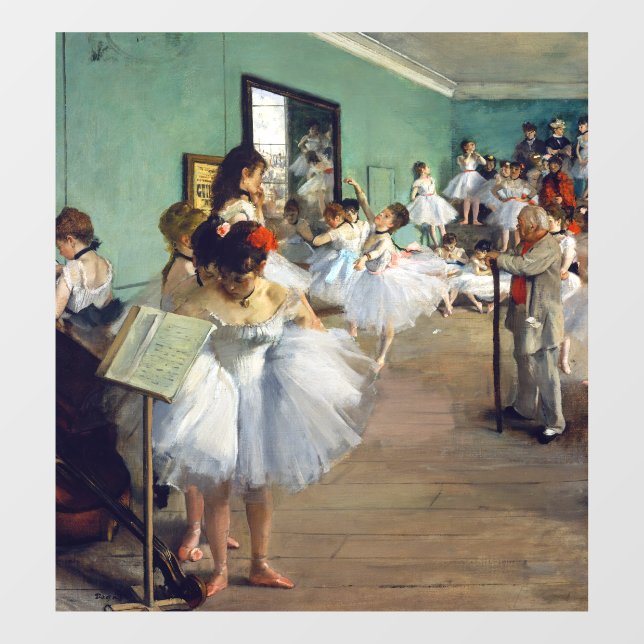 Autocollant Pour Fenêtre Edgar Degas - Classe Danse (Feuille)