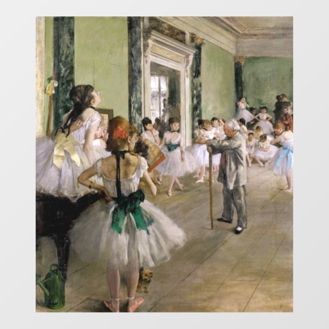 Autocollant Pour Fenêtre Edgar Degas - Classe Danse (Feuille)