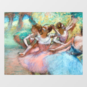 Autocollant Pour Fenêtre Edgar Degas - Quatre Ballerinas sur scène
