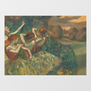 Autocollant Pour Fenêtre Edgar Degas Quatre Danseurs Impressionniste