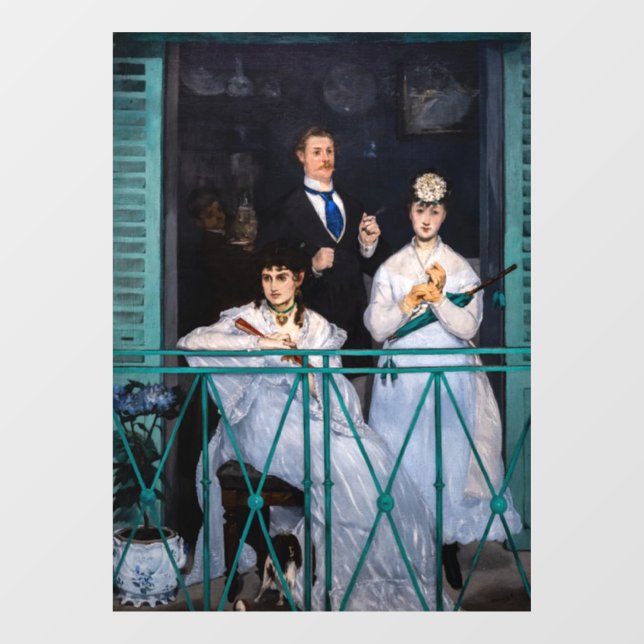 Autocollant Pour Fenêtre Edouard Manet - Balcon / Le Balcon (Feuille)
