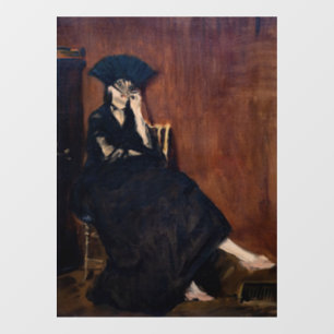 Autocollant Pour Fenêtre Edouard Manet - Berthe Morisot avec ventilateur