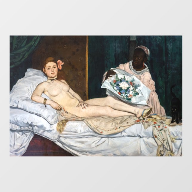 Autocollant Pour Fenêtre Edouard Manet - Olympia (Feuille)