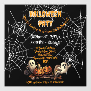 Autocollant Pour Fenêtre 🎃 Éffrayant Haunted House Cling 👻 🕷️