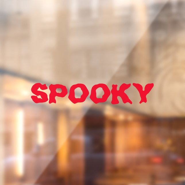 Autocollant Pour Fenêtre Éffrayant sang rouge Halloween décoration personna (Feuille 2)