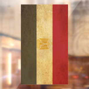 Autocollant Pour Fenêtre Égypte Drapeau Conception Vintage