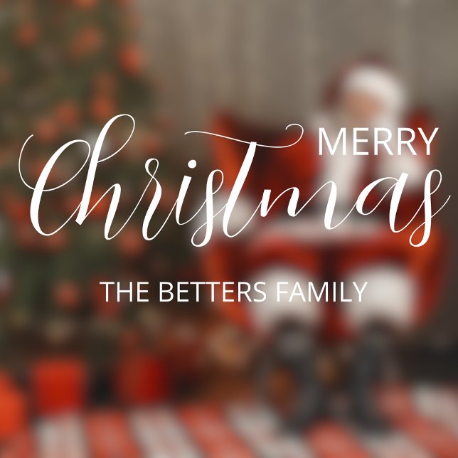 Autocollant Pour Fenêtre Élégant Noël simple propre (Créateur téléchargé)