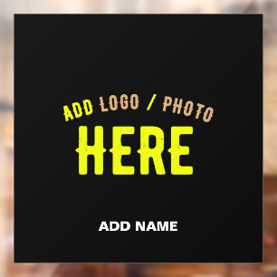AUTOCOLLANT POUR FENÊTRE ÉLÉGANT NOIR PERSONNALISABLE MARQUE VERIFIE MODERN