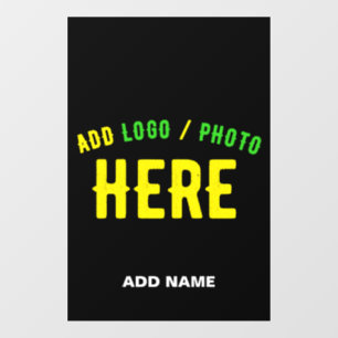 AUTOCOLLANT POUR FENÊTRE ÉLÉGANT NOIR PERSONNALISABLE MARQUE VERIFIE MODERN