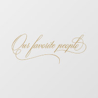 Élégant Notre Mariage préféré Miroir Decal