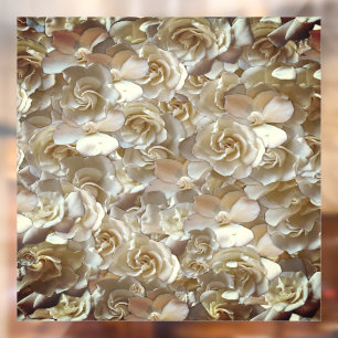 Autocollant Pour Fenêtre Élégant Rose floral Motif pétal