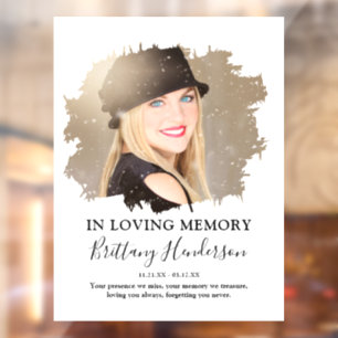 Autocollant Pour Fenêtre En Souvenir Affectueux Mémorial Photo