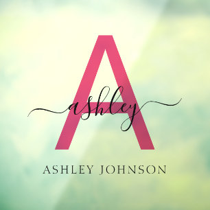 Autocollant Pour Fenêtre Enseigne commerciale d'entreprise en monogramme ro